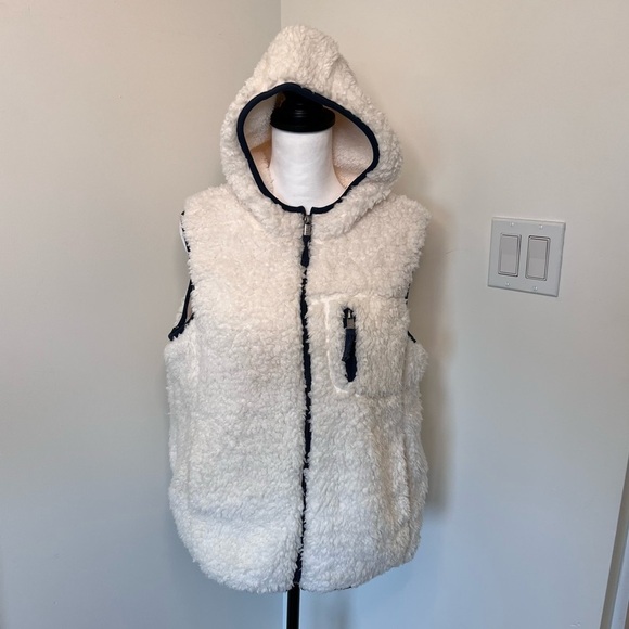 Original Weatherproof Vintage Sherpa Hooded Vest Size Large - Picture 13 of 13